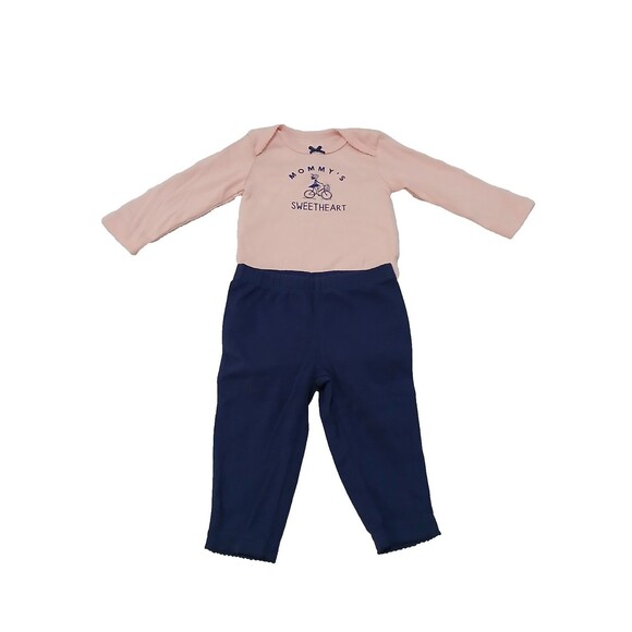 Carter's Baby Girl 3pc Short/Long Sleeve Tops, Bodysuit & Pants Set (6M) - NEW!! - Picture 5 of 8